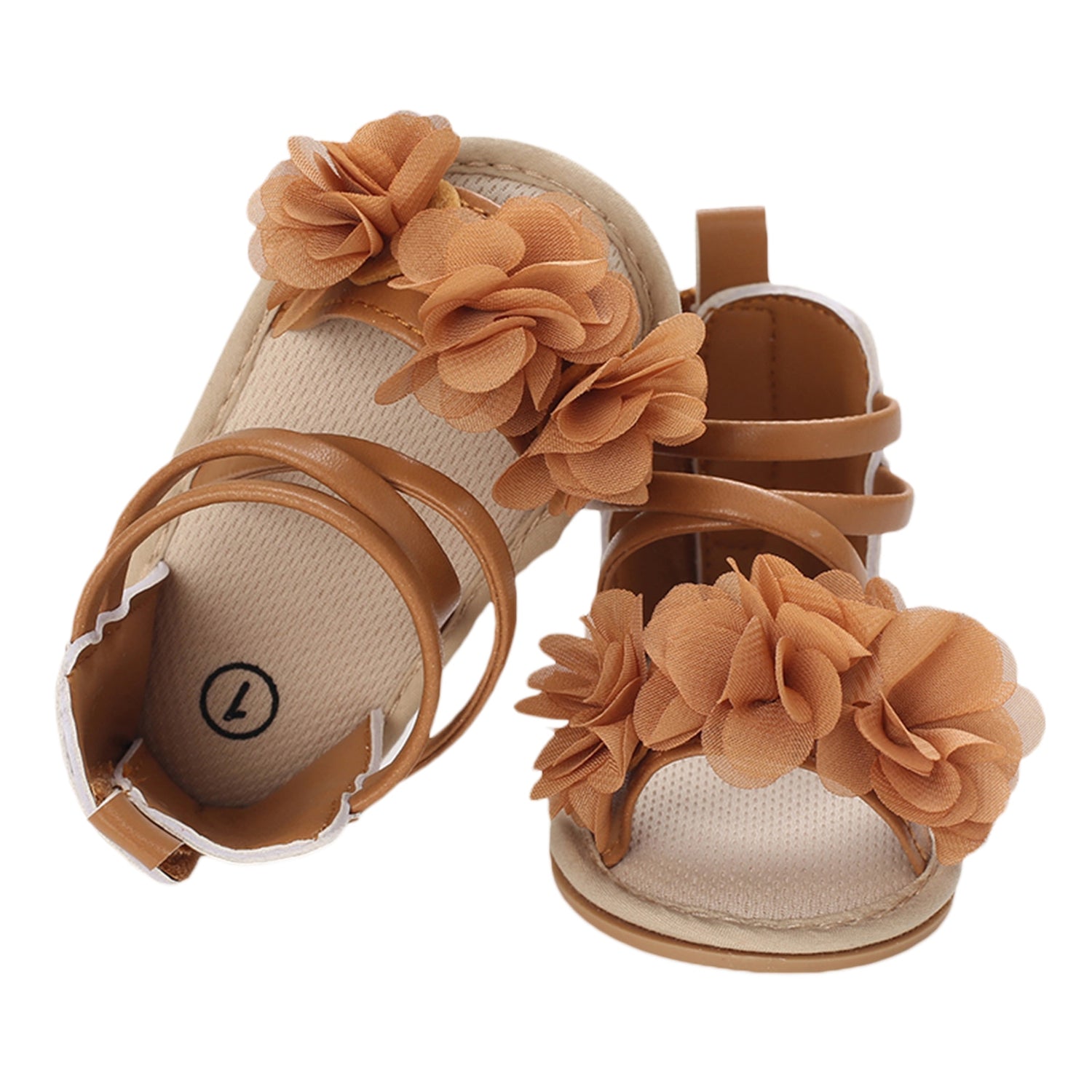 Baby Girls Flower Patchwork Soft Sole Shoes childrensterritory