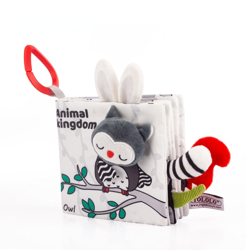 Baby Black and White Tail Cloth Book childrensterritory