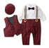 Infant Boy Formal Birthday Outfit With Hat Vest childrensterritory