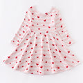 Kids Heart/Cat/Rainbow Print Milk Silk Dress childrensterritory