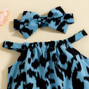 Infant/Baby Leopard Print Summer Bodysuit with Hair Band childrensterritory