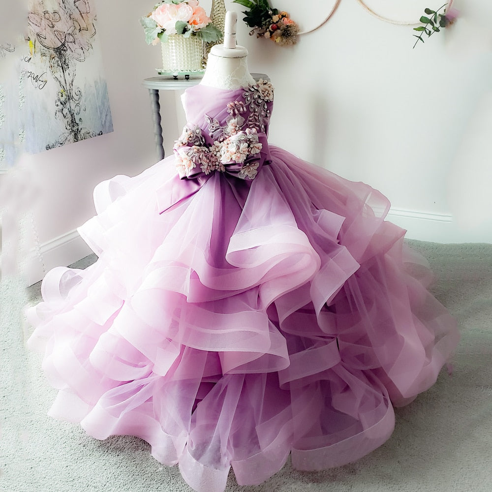 Puffy Flower Girl Dresses for Wedding/Birthday Party childrensterritory