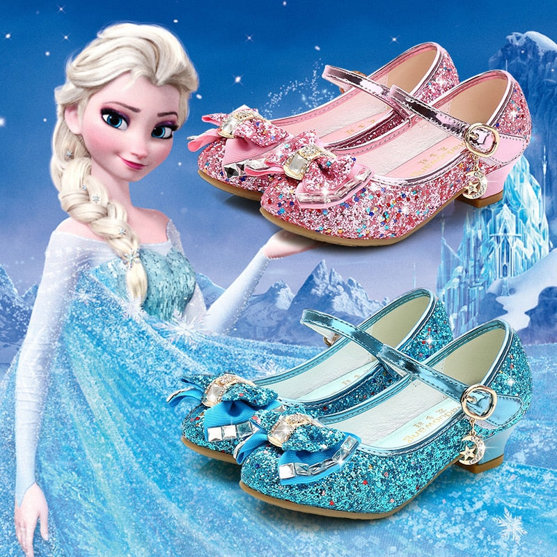 High Heels &amp; Classic Bow Kids Girls Party Shoes childrensterritory