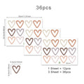 Heart Shape Bohemian Wall Decals for Kids Room Decor childrensterritory