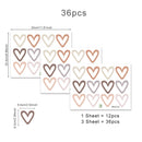 Heart Shape Bohemian Wall Decals for Kids Room Decor childrensterritory