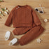 2Pcs Solid Color Unisex Baby Sport Clothes Set childrensterritory