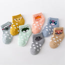 7Pairs/set Casual Cartoon Cotton Socks for Babies childrensterritory