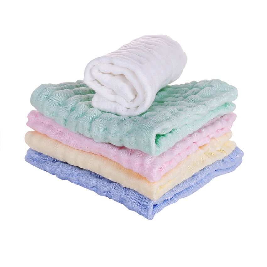 Baby Soft Cotton Bath Towel &amp; Handkerchief 5PCS/Lot childrensterritory