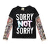 Letter Printed Kids Boys T-shirts with Tattoo Sleeves childrensterritory