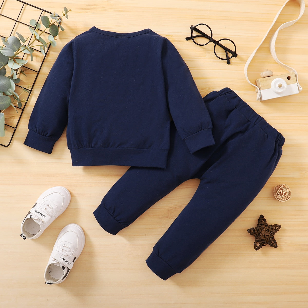 Baby Boy "Mini Boss" Letter Print 2PCs Clothes childrensterritory