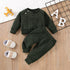 2Pcs Solid Color Unisex Baby Sport Clothes Set childrensterritory