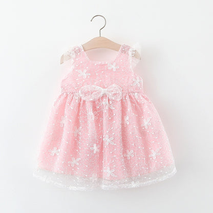 Baby Girl Sleeveless Princess Evening Party Dress childrensterritory
