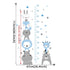 Height Ruler & Cartoon Wall Decals for Kids Room childrensterritory