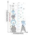 Height Ruler & Cartoon Wall Decals for Kids Room childrensterritory