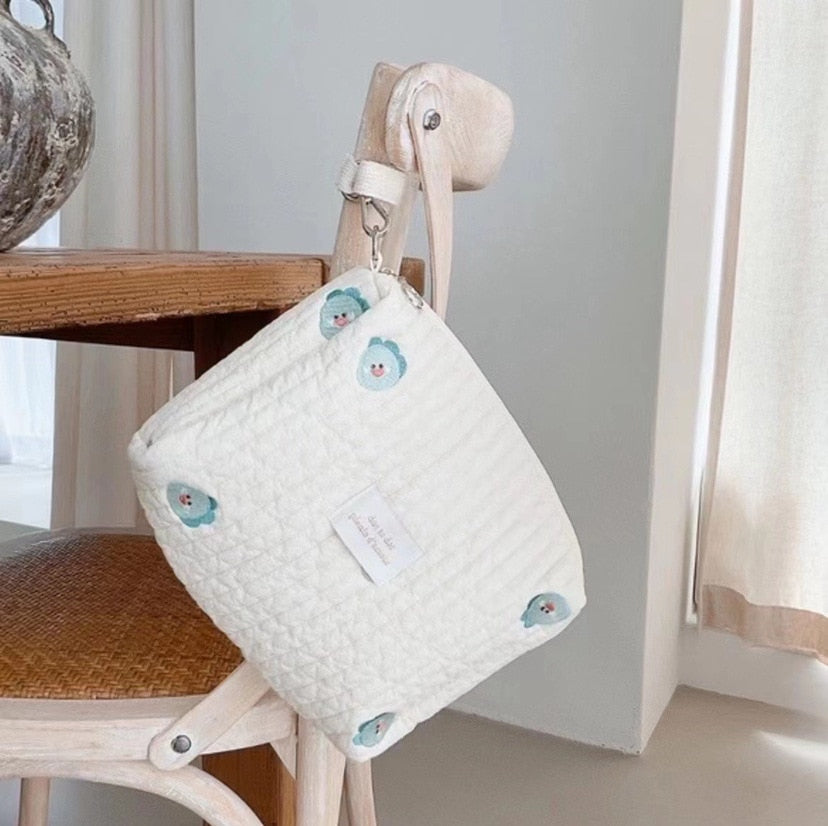 Bear Embroidery Baby Nappy Bag for Moms childrensterritory
