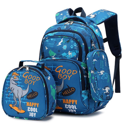 Unicorn and Dinosaur Design Kids 3 Piece Set of School Bags childrensterritory