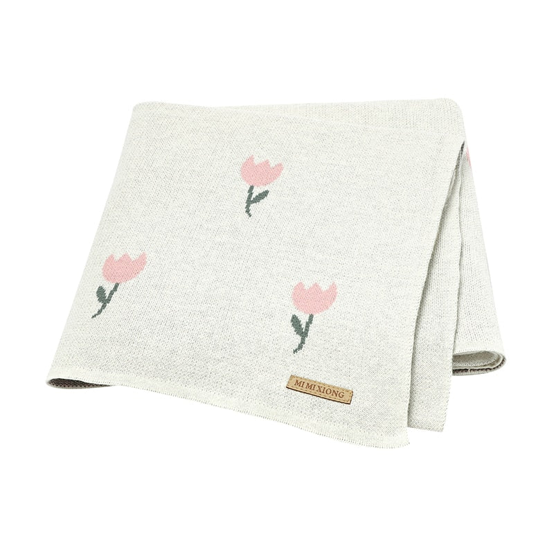 Breathable Cotton Knitted Baby Blanket childrensterritory