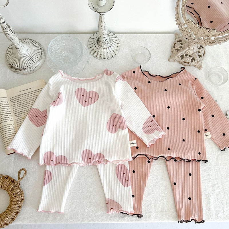 Dot Print Sleepwear Set for Baby Boys &amp; Girls childrensterritory