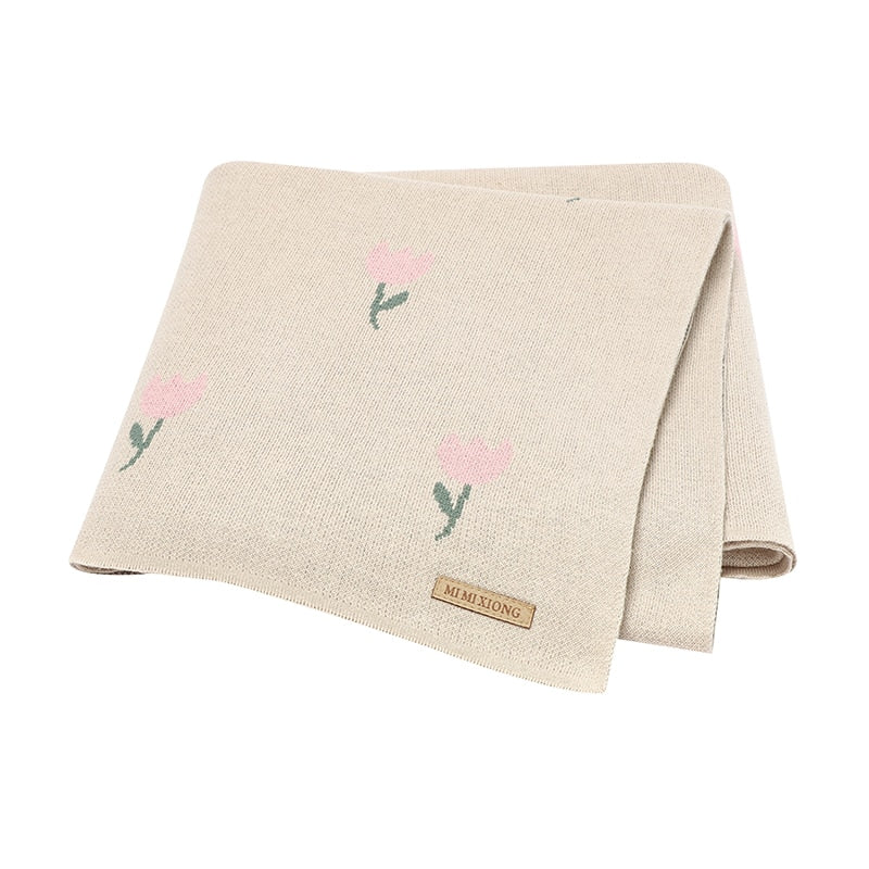 Breathable Cotton Knitted Baby Blanket childrensterritory