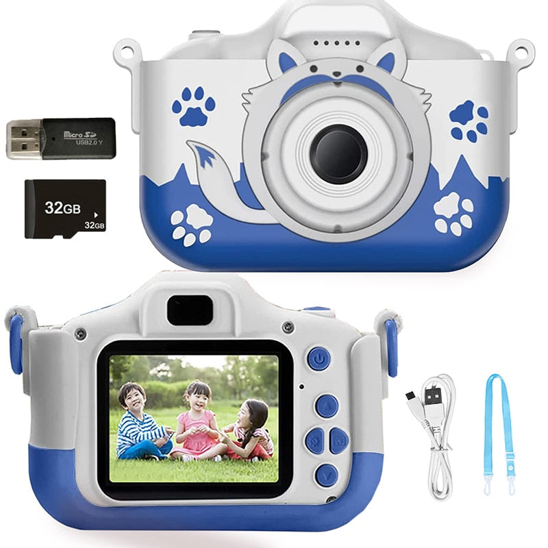 Cartoon Fox Design 40MP HD Camera Toys for Kids childrensterritory