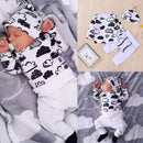 3PCS Cloud Print Top & Pant Unisex Baby Clothes Set childrensterritory