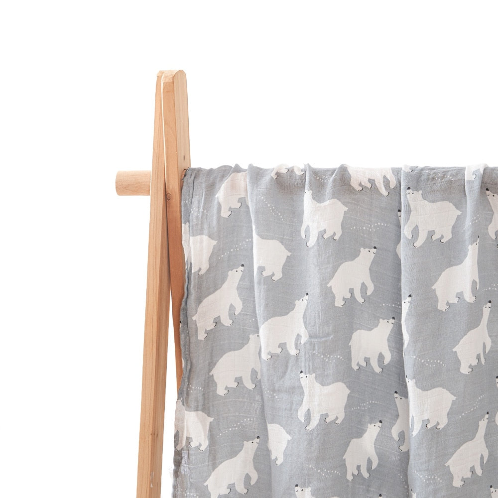 Bamboo Muslin Cotton Baby Swaddle/Wraps childrensterritory
