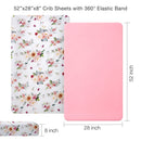 2 Pack Crib Mattresses Fitted Sheets for Baby Bed childrensterritory