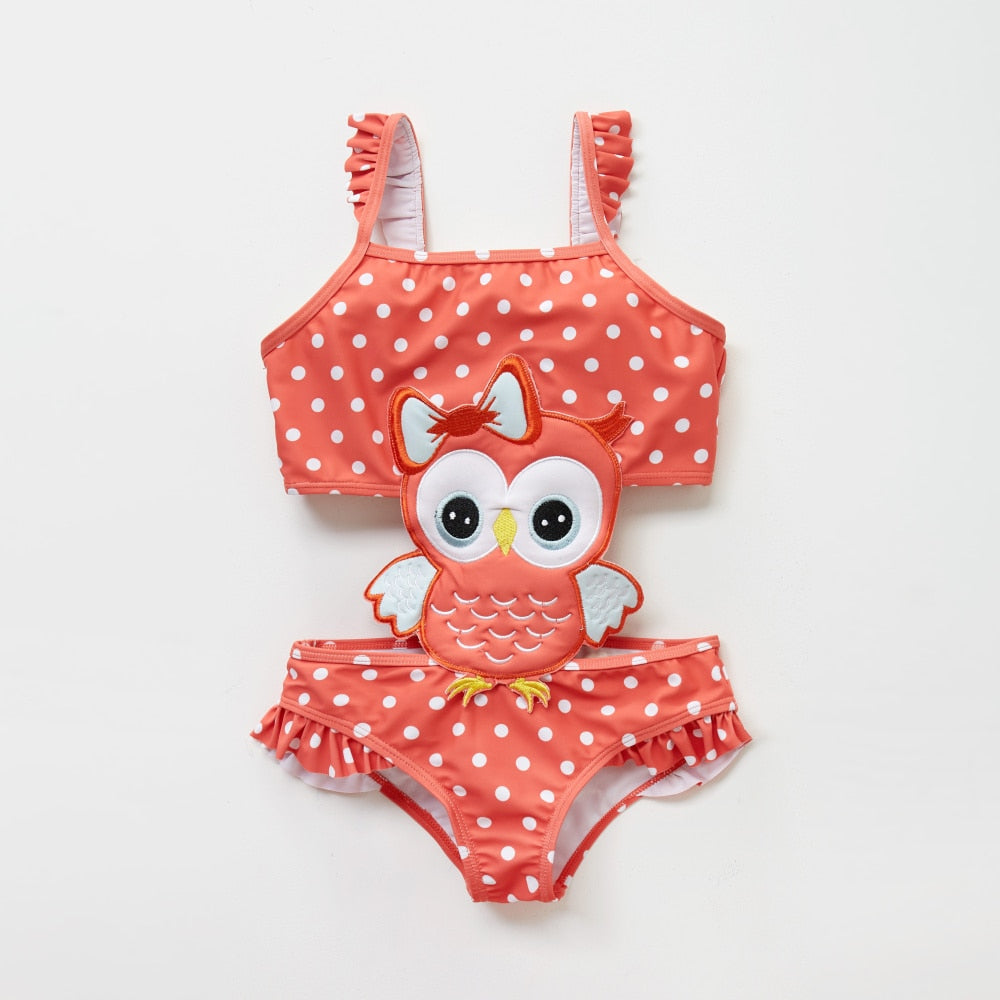 Belly Protection Whole Swimsuit for Baby/Kids Girls childrensterritory