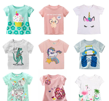 Kids Boys/Girls Cartoon Printed Summer Tees/Tops childrensterritory