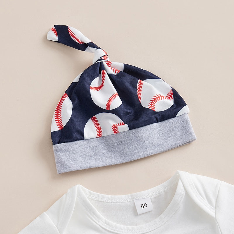 Newborn Baby 3Pcs Letter Print Summer Outfit Set childrensterritory