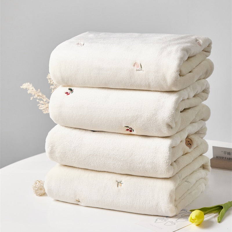 Newborn Baby Soft Fleece Winter Blanket Swaddle childrensterritory