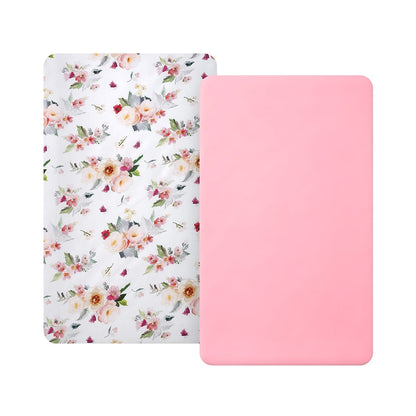 2 Pack Crib Mattresses Fitted Sheets for Baby Bed childrensterritory