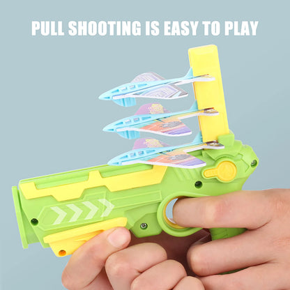 Kids Catapult Plane Gun With 6 Small Plane Toys childrensterritory