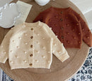 Infant Girls Long Sleeve Embroidery Knitted Cardigan childrensterritory