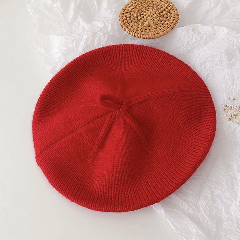 Baby/Kids Girls Warm Vintage Beret | Painter Cap childrensterritory