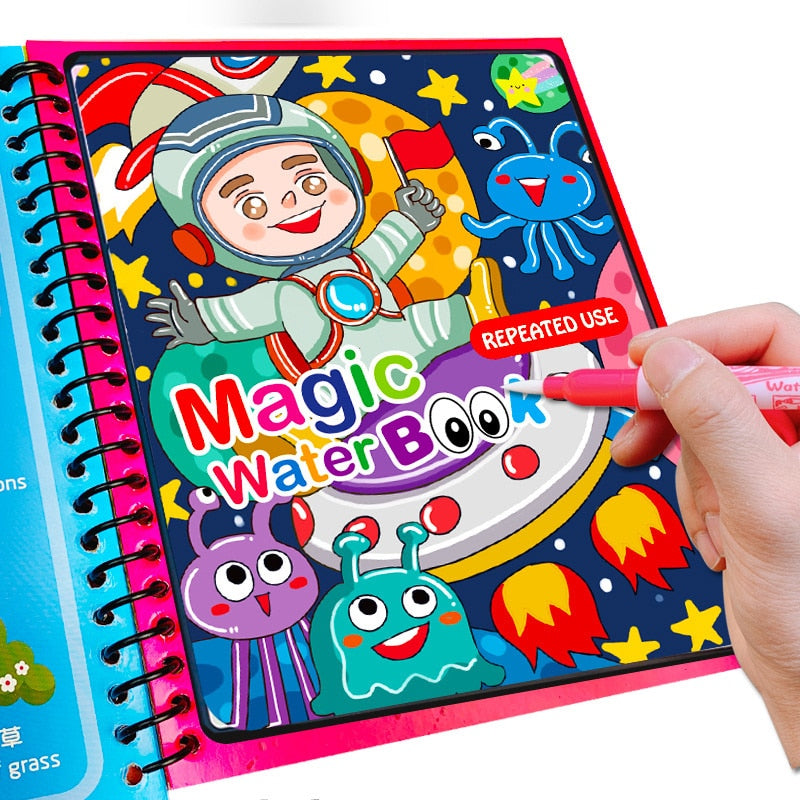 Reusable Water Drawing Book Toys for Kids