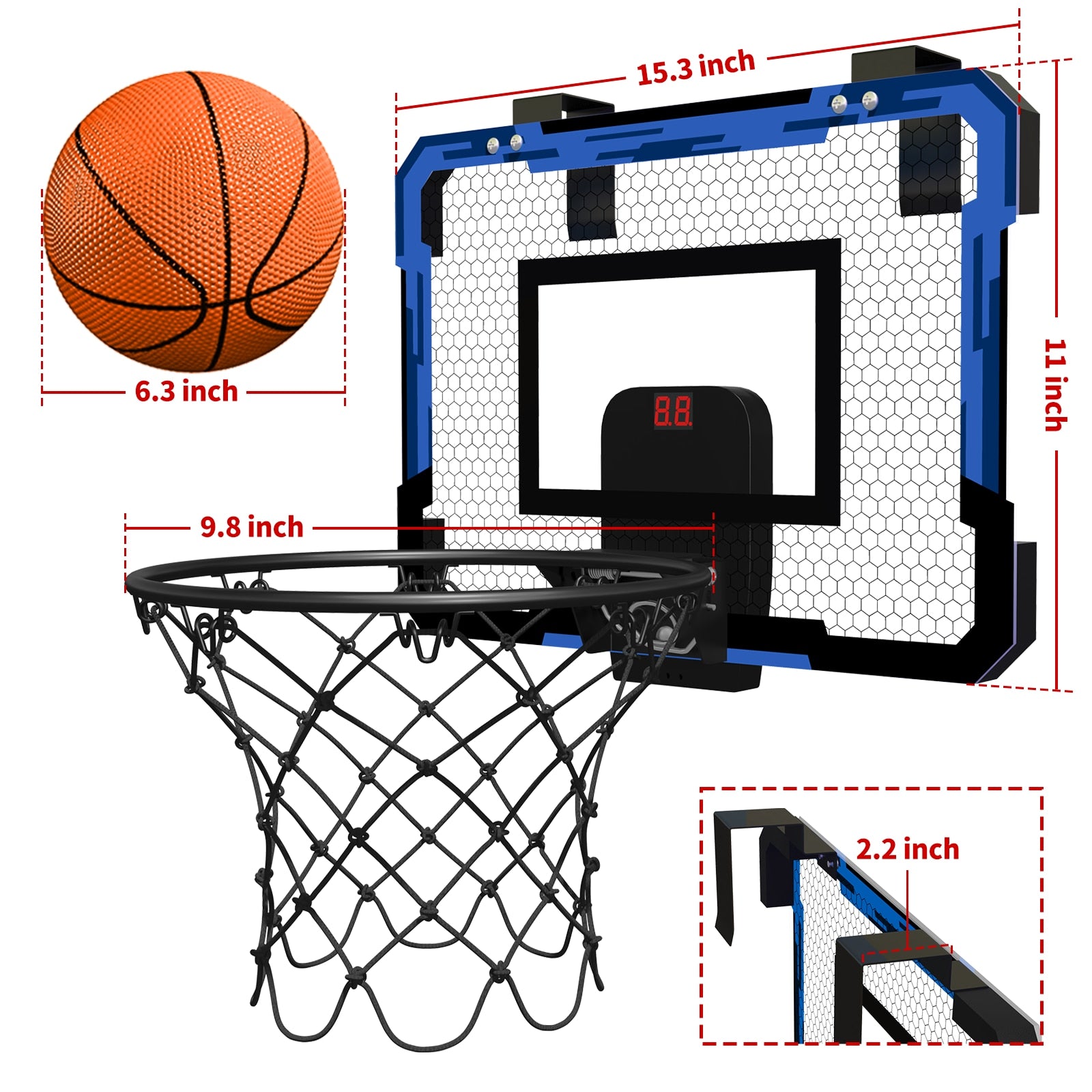 Kids Fold-able Basketball Hoop Sports Toys childrensterritory