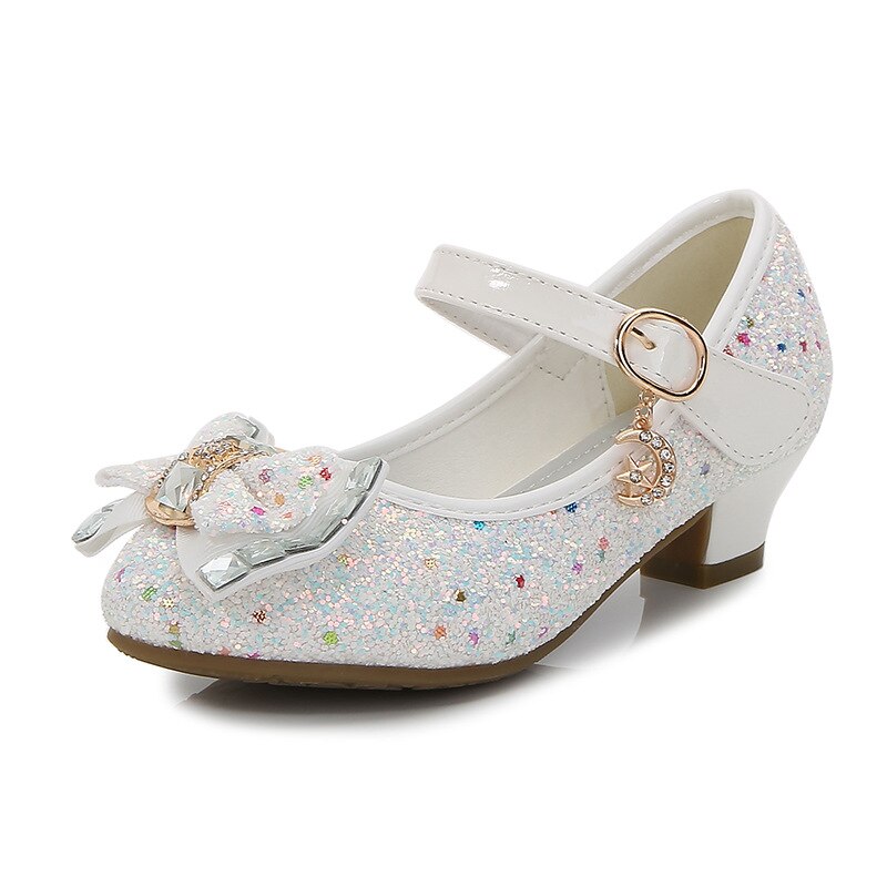 High Heels &amp; Classic Bow Kids Girls Party Shoes childrensterritory