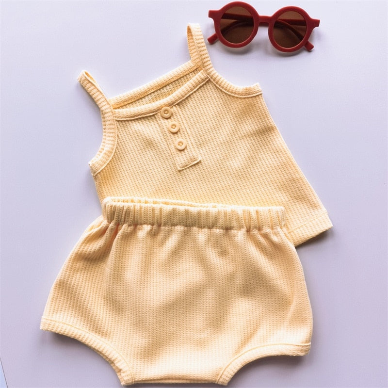Baby/Toddler Summer Solid Clothes Sets childrensterritory