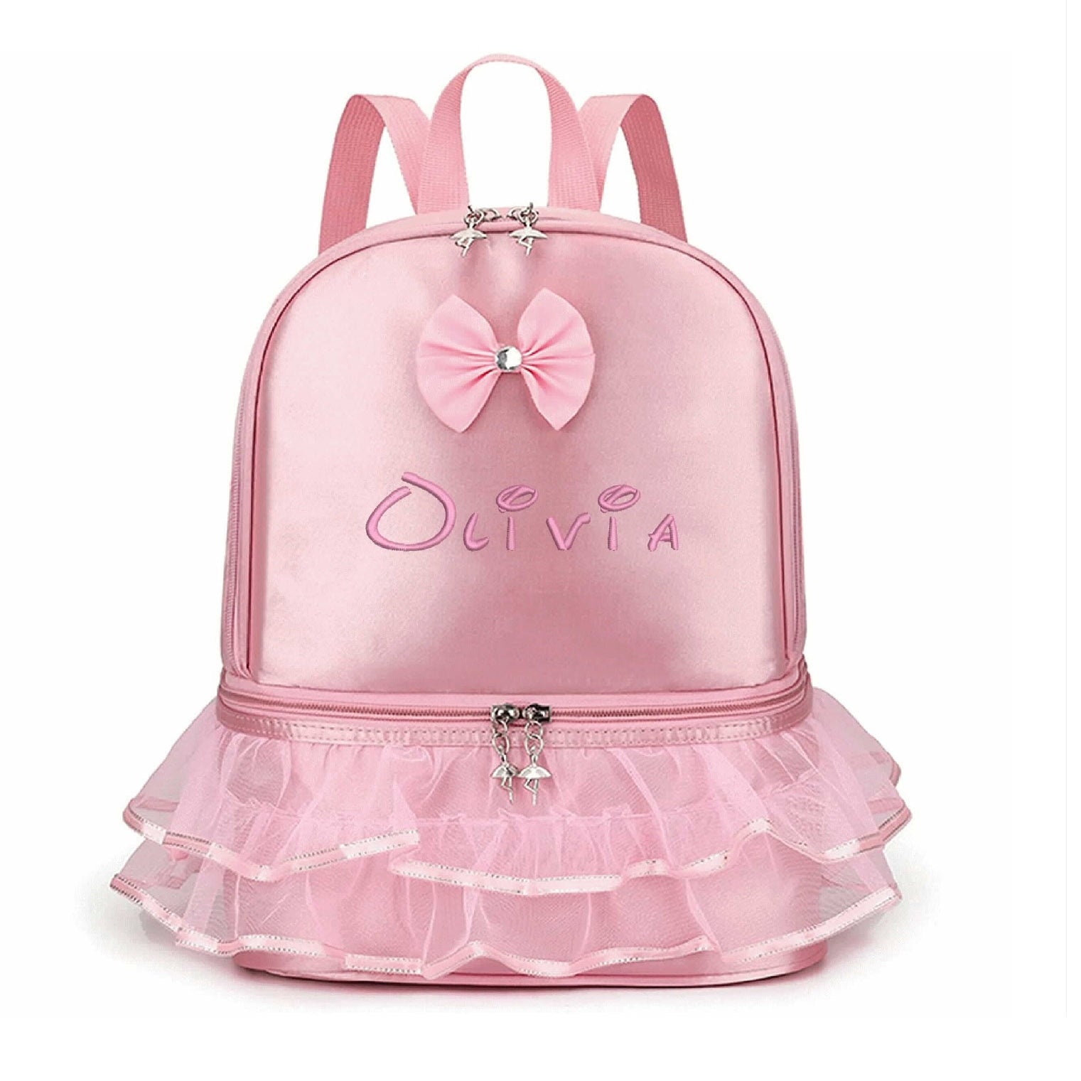 Little Girls Ballerina Dance Backpack with Shoe Compartment childrensterritory