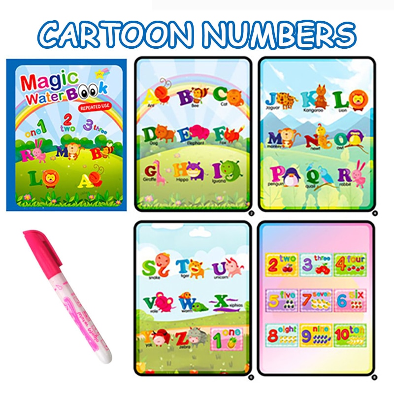 1pcs Reusable Water Drawing Book Educational Toys childrensterritory