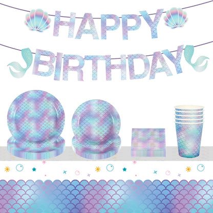 Kids Mermaid Birthday Party Decor &amp; Supplies Set childrensterritory