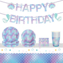 Kids Mermaid Birthday Party Decor & Supplies Set childrensterritory