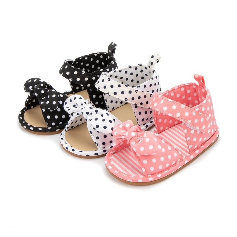 Newborn Girls Polka Dots Anti-slip First Walkers childrensterritory