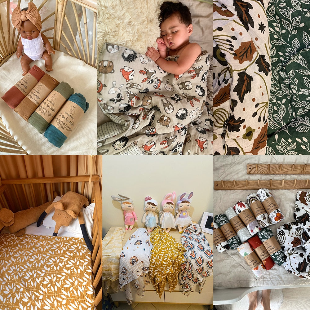 Printed Muslin Swaddle/Blanket for Baby childrensterritory