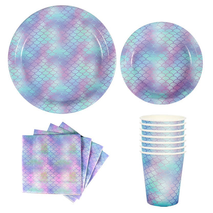 Kids Mermaid Birthday Party Decor &amp; Supplies Set childrensterritory