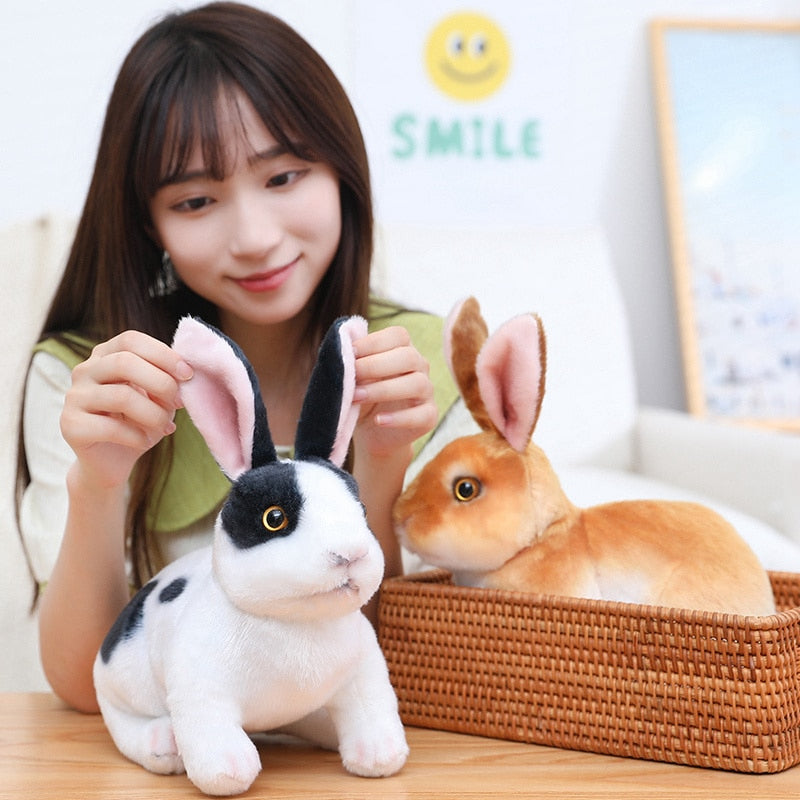 Realistic Rabbit Stuffed Toys for Kids Room Decor childrensterritory