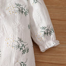 Leaf Print Long Sleeve Baby Girl Romper with Headband childrensterritory