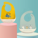 Adjustable & Waterproof Silicone Baby Bibs with Pocket childrensterritory