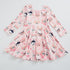 Kids Heart/Cat/Rainbow Print Milk Silk Dress childrensterritory